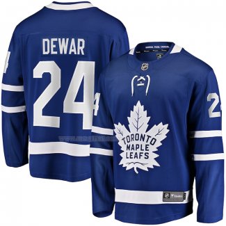 Maglia Hockey Toronto Maple Leafs Connor Dewar Home Premier Breakaway Blu