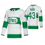 Maglia Hockey Toronto Maple Leafs Nazem Kadri Road Bianco