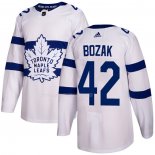 Maglia Hockey Toronto Maple Leafs Tyler Bozak Autentico 2018 Stadium Series Bianco