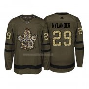 Maglia Hockey Toronto Maple Leafs William Nylander 2018 Salute To Service Verde Militare