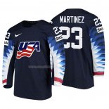 Maglia Hockey USA Alec Martinez 2018 Iihf World Championship Giocatore Nero