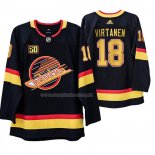 Maglia Hockey Vancouver Canucks Jake Virtanen 50 Anniversario 90's Flying Skate Nero