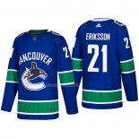 Maglia Hockey Vancouver Canucks Loui Eriksson Home Premier 2017-2018 Blu