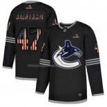 Maglia Hockey Vancouver Canucks Sven Baertschi 2020 USA Flag Nero2