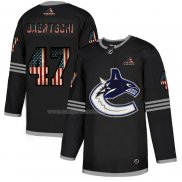 Maglia Hockey Vancouver Canucks Sven Baertschi 2020 USA Flag Nero2