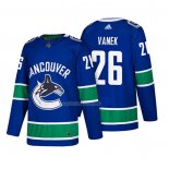 Maglia Hockey Vancouver Canucks Thomas Vanek Autentico Home 2018 Blu