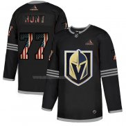 Maglia Hockey Vegas Golden Knights Brad Hunt 2020 USA Flag Nero