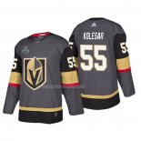 Maglia Hockey Vegas Golden Knights Keegan Kolesar Bound Patch 2018 Stanley Cup Final Gris