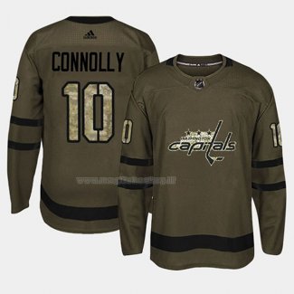 Maglia Hockey Washington Capitals Brett Connolly 2018 Salute To Service Verde Militare