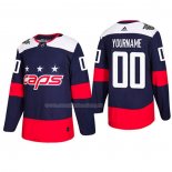 Maglia Hockey Washington Capitals Personalizzate Autentico 2018 Stadium Blu