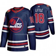 Maglia Hockey Winnipeg Jets Bryan Little Heritage Classic 2019-20 Blu