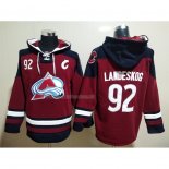 Felpa con Cappuccio Colorado Avalanche Gabriel Landeskog Rosso