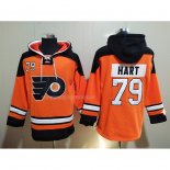 Felpa con Cappuccio Philadelphia Flyers Carter Hart Arancione