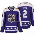 Maglia Hockey 2017 All Star Chicago Blackhawks Duncan Keith Viola