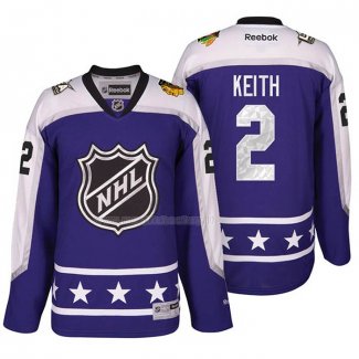Maglia Hockey 2017 All Star Chicago Blackhawks Duncan Keith Viola