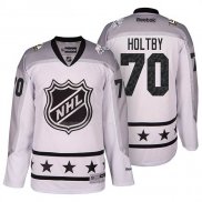 Maglia Hockey 2017 All Star Washington Capitals Braden Holtby Bianco