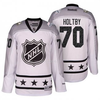Maglia Hockey 2017 All Star Washington Capitals Braden Holtby Bianco
