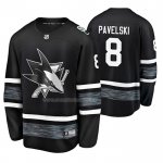 Maglia Hockey 2019 All Star San Jose Sharks Joe Pavelski Nero