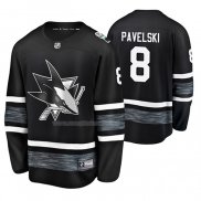 Maglia Hockey 2019 All Star San Jose Sharks Joe Pavelski Nero