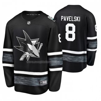 Maglia Hockey 2019 All Star San Jose Sharks Joe Pavelski Nero