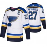 Maglia Hockey 2020 All Star St. Louis Blues Alex Pietrangelo Away Autentico Bianco