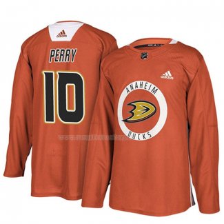 Maglia Hockey Anaheim Ducks Corey Perry New Season Practice Arancione