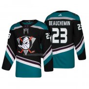 Maglia Hockey Anaheim Ducks Francois Beauchemin Alternato 25th Anniversario Autentico Nero