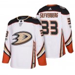Maglia Hockey Anaheim Ducks Jakob Silfverberg 33 2018 New Season Team Road Bianco