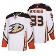 Maglia Hockey Anaheim Ducks Jakob Silfverberg 33 2018 New Season Team Road Bianco