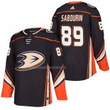 Maglia Hockey Anaheim Ducks Scott Sabourin Home Autentico 2018 Nero