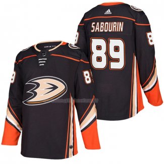 Maglia Hockey Anaheim Ducks Scott Sabourin Home Autentico 2018 Nero