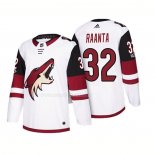 Maglia Hockey Arizona Coyotes Antti Raanta 2018 Season Centennial Patch Team Road Bianco