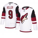 Maglia Hockey Arizona Coyotes Clayton Keller Autentico Away Bianco