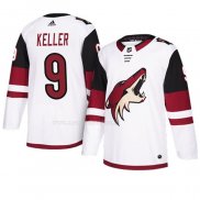 Maglia Hockey Arizona Coyotes Clayton Keller Autentico Away Bianco