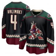 Maglia Hockey Arizona Coyotes Juuso Valimaki Home Breakaway Nero