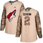 Maglia Hockey Arizona Coyotes Luke Schenn Autentico 2017 Veterans Day Camuffamento
