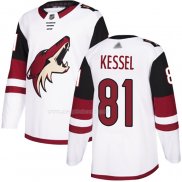 Maglia Hockey Arizona Coyotes Phil Kessel 2018 Season Centennial Patch Team Road Bianco
