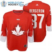 Maglia Hockey Bambino Canada Patrice Bergeron 2016 World Cup Rosso