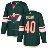 Maglia Hockey Bambino Minnesota Wild Devan Dubnyk Home Autentico Verde
