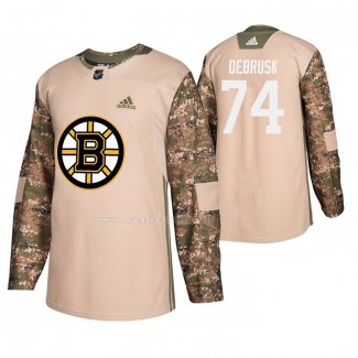Maglia Hockey Boston Bruins Jake Debrusk Veterans Day Camuffamento