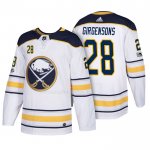 Maglia Hockey Buffalo Sabres Zemgus Girgensons 2018 New Season Team Road Bianco