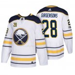 Maglia Hockey Buffalo Sabres Zemgus Girgensons 2018 New Season Team Road Bianco