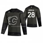Maglia Hockey Calgary Flames Elias Lindholm 2019 Veterans Day Camuffamento