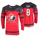 Maglia Hockey Canada Liam Foudy 2020 Iihf World Junior Championship Rosso