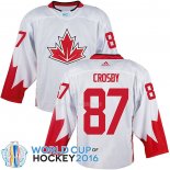 Maglia Hockey Canada Sidney Crosby 2016 World Cup Bianco