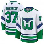 Maglia Hockey Carolina Hurricanes Andrei Svechnikov Throwback Bianco
