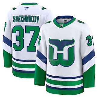 Maglia Hockey Carolina Hurricanes Andrei Svechnikov Throwback Bianco