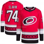 Maglia Hockey Carolina Hurricanes Jaccob Slavin Primegreen Autentico Pro Rosso