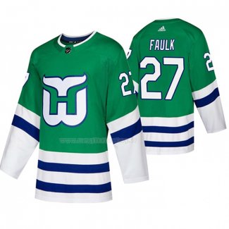 Maglia Hockey Carolina Hurricanes Justin Faulk Whalers Night Verde