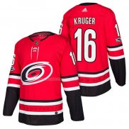 Maglia Hockey Carolina Hurricanes Marcus Kruger Home Autentico 2018 Rosso